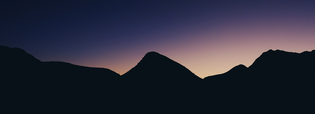 Silhouetted Mountains Header
